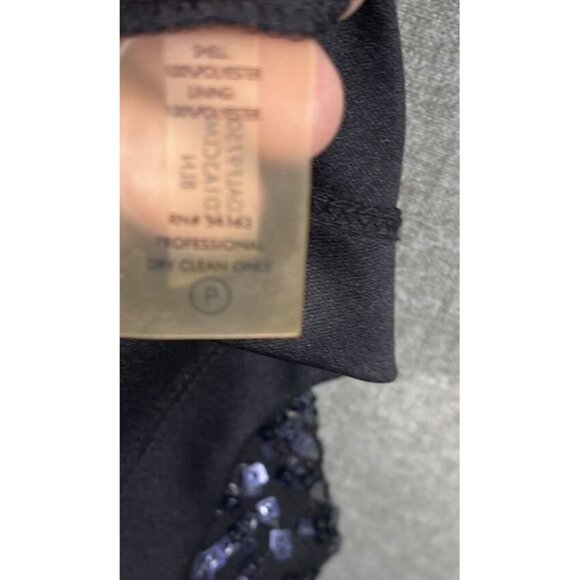 Calvin Klein Women's Sequin One-shoulder Sheath Dress 2 Black - Picture 10 of 10